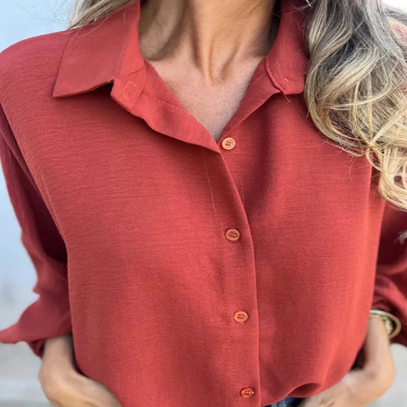 Elegant Women's Blouse with Button Closure and Stylish Design