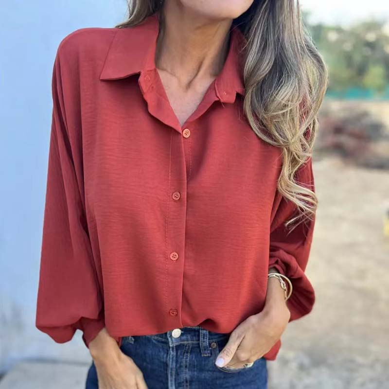 Elegant Women's Blouse with Button Closure and Stylish Design