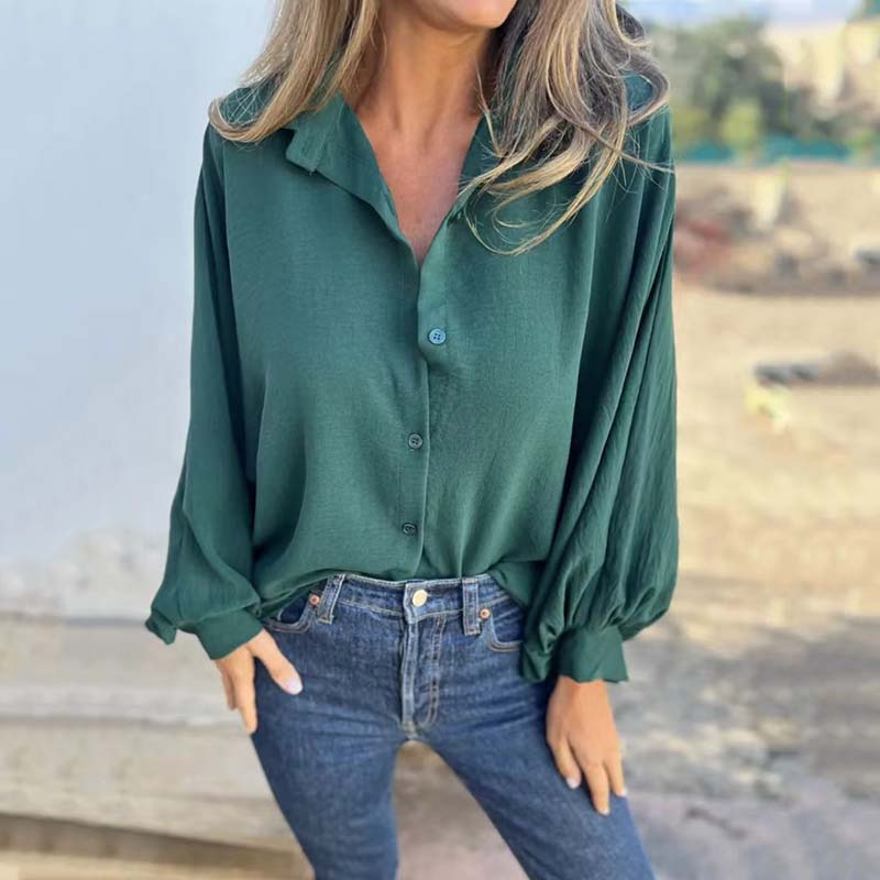 Elegant Women's Blouse with Button Closure and Stylish Design