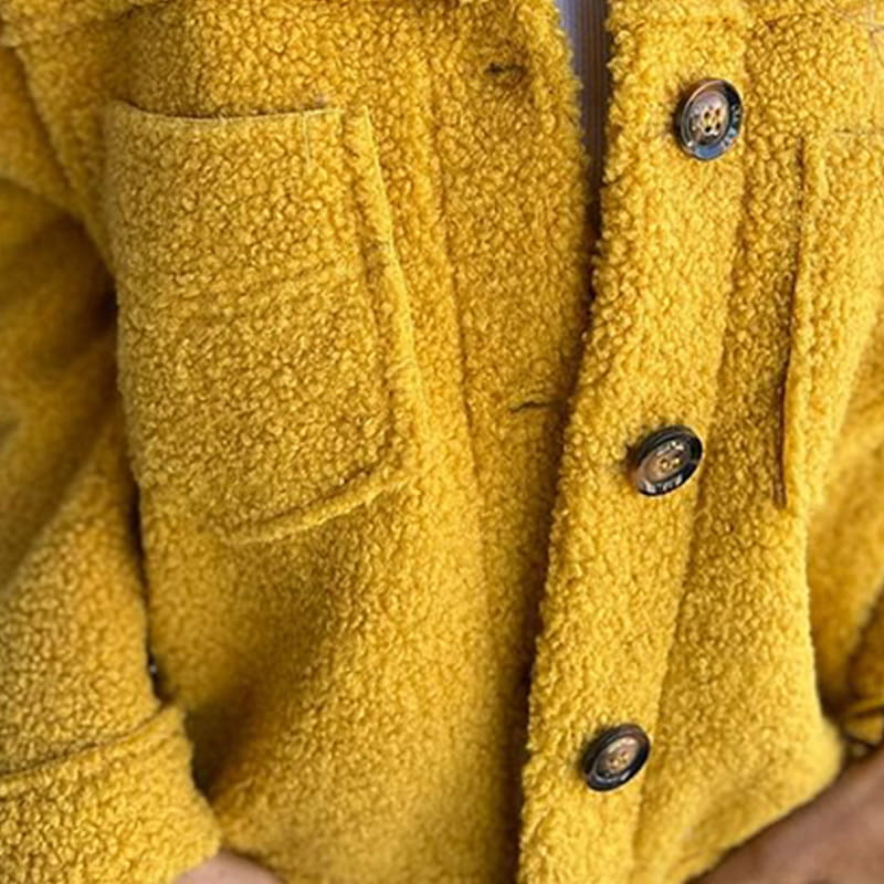 Cozy Wool-Blend Jacket for Women Warm Lightweight Outerwear