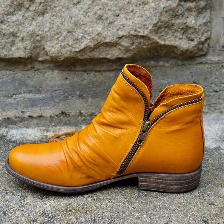 Elegant Leather Ankle Boots for Women