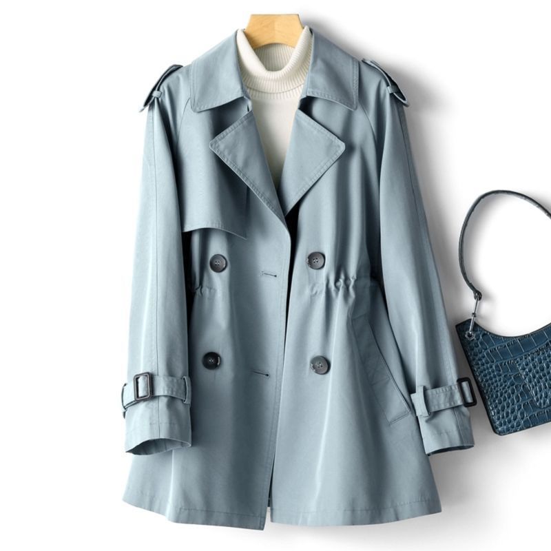 Elegant Midi Coat with Belted Waist and Stylish Design