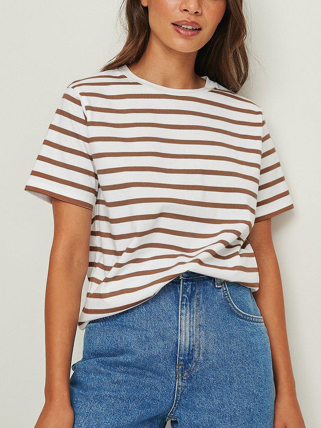 Men's Striped Casual T-Shirt – Comfortable Cotton Blend