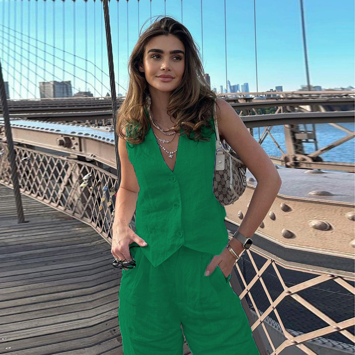 Tailored Trouser and Waistcoat Set for Effortless Style