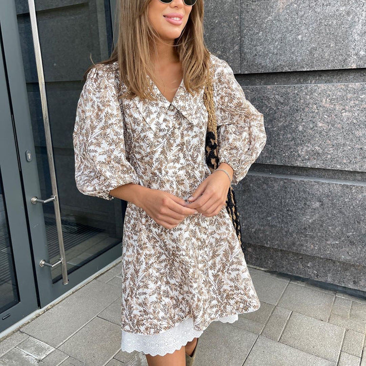 Short Puff Sleeve Clarice Dress for Effortless Style