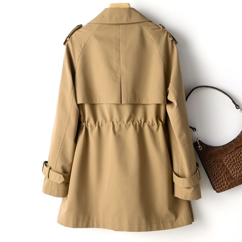 Elegant Midi Coat with Belted Waist and Stylish Design