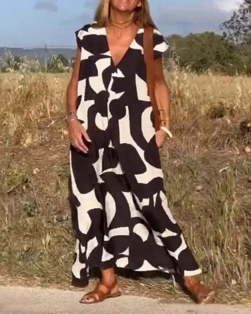 V-Neck Wrap Dress with Flattering Fit and Versatile Style