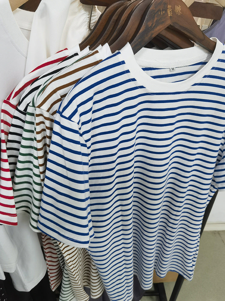 Men's Striped Casual T-Shirt – Comfortable Cotton Blend