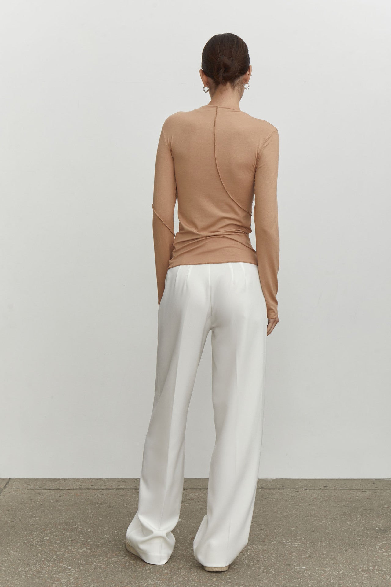 High Neck Long Sleeve Blouse for Stylish Comfort