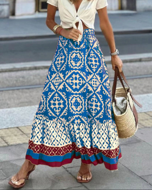 Maxi Boho Skirt with Flowing Design and Comfortable Fit