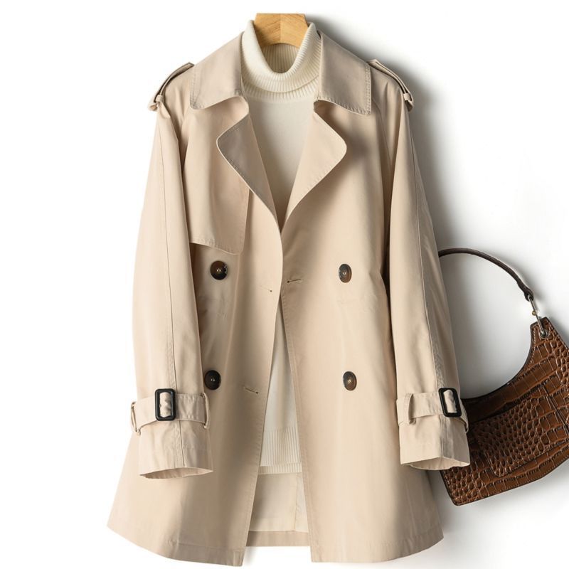 Elegant Midi Coat with Belted Waist and Stylish Design