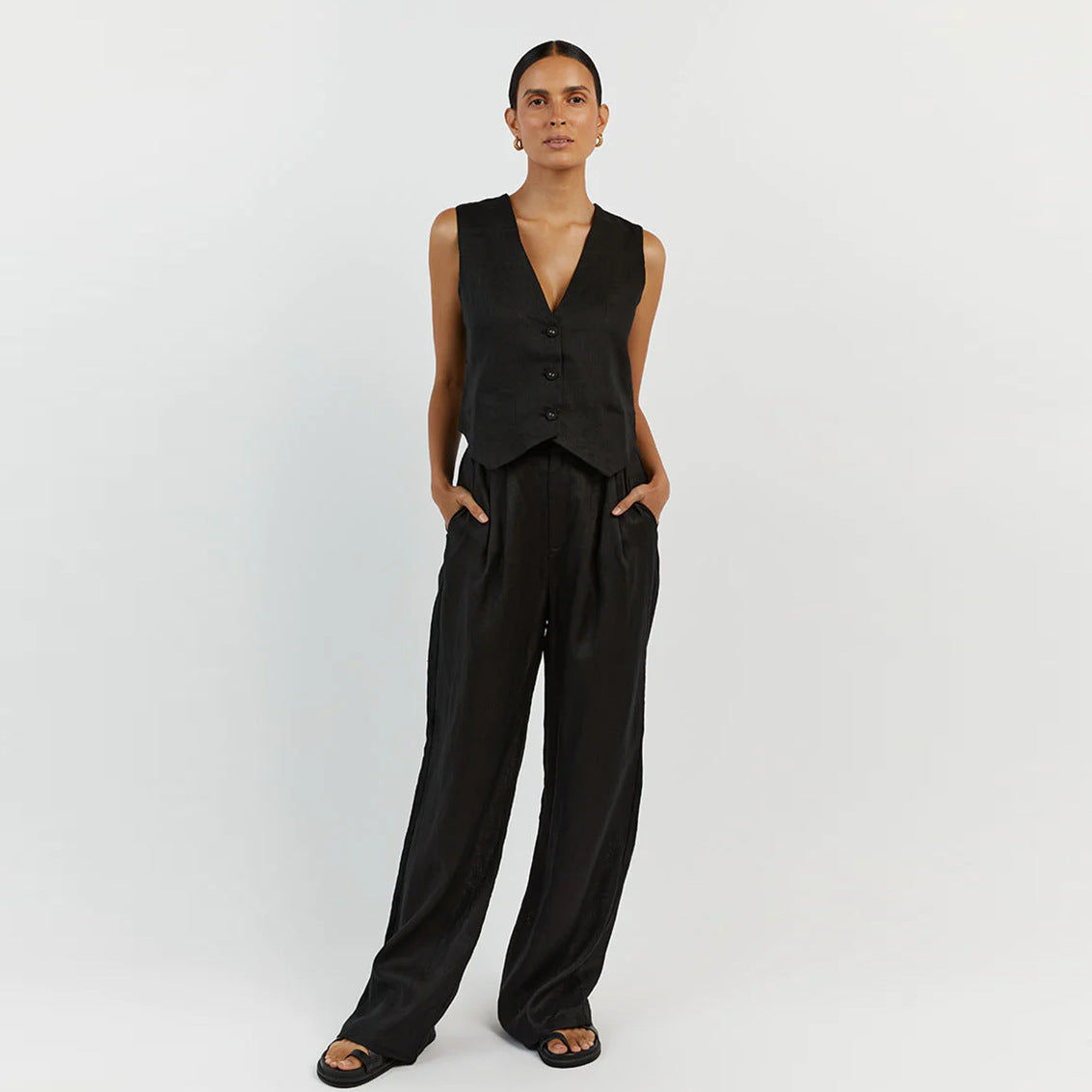 Tailored Trouser and Waistcoat Set for Effortless Style