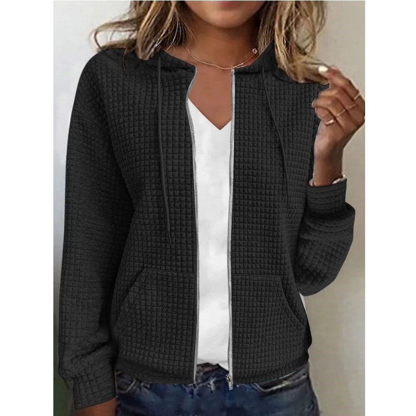 Hooded Zip Cardigan for Women – Cozy and Stylish Layering Essential
