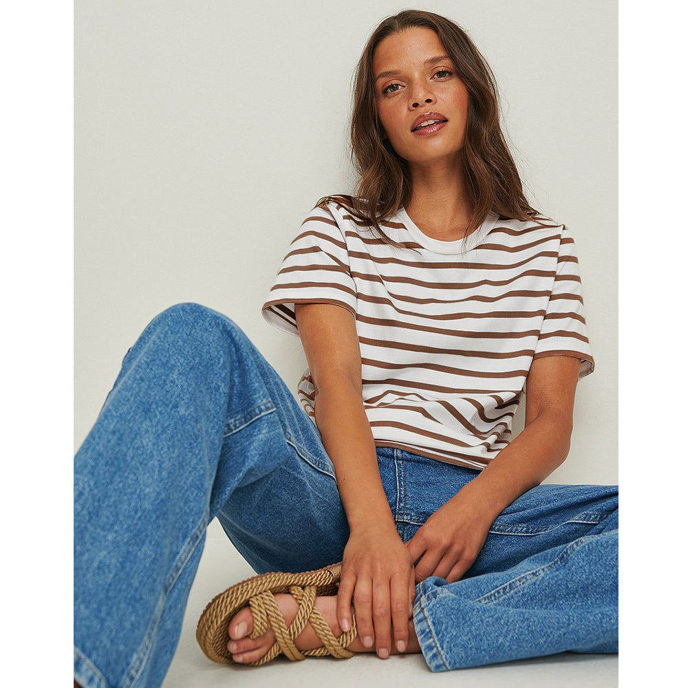 Men's Striped Casual T-Shirt – Comfortable Cotton Blend