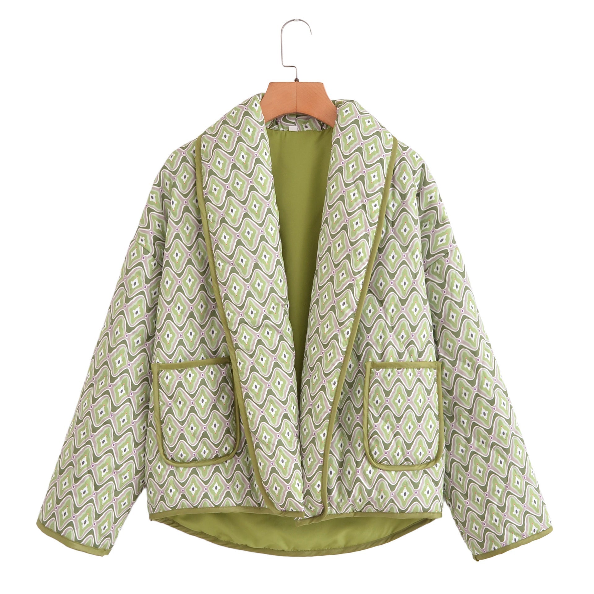 Bohemian Style Quilted Open Coat for Effortless Layering