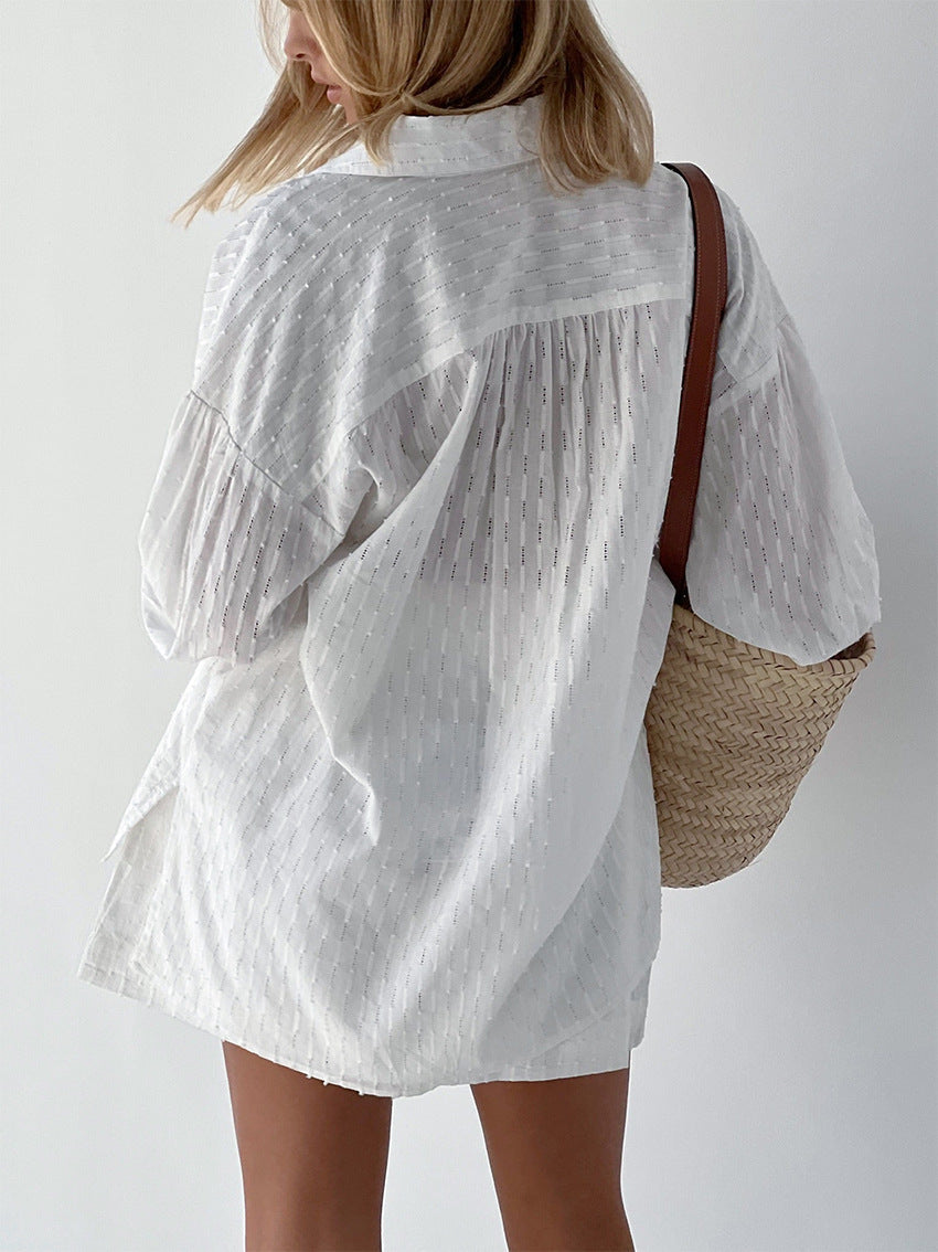Men's Beach T-Shirt and Shorts Set for Comfort and Style