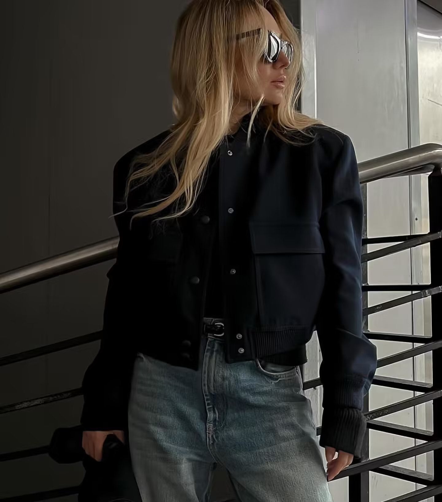 Women's Short Bomber Jacket – Stylish and Versatile Outerwear