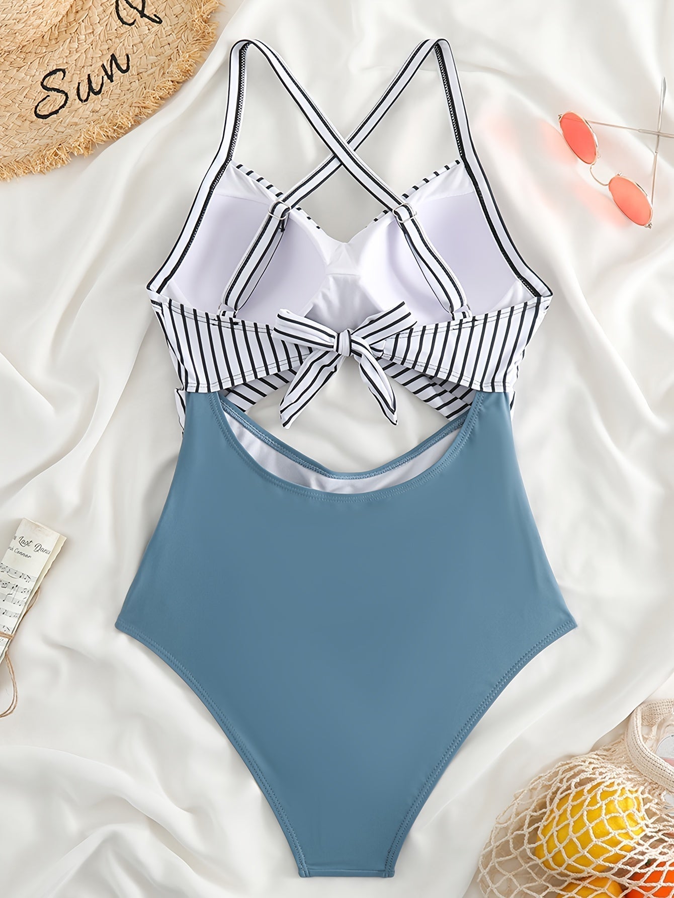 Twist Front Swimsuit with Cutout Detail