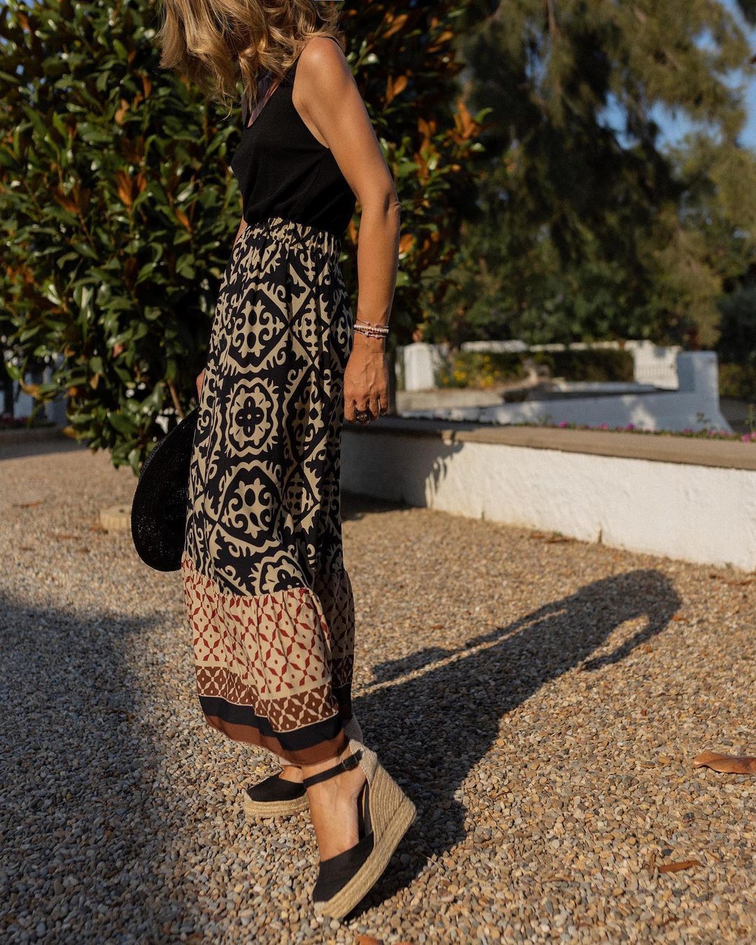 Maxi Boho Skirt with Flowing Design and Comfortable Fit