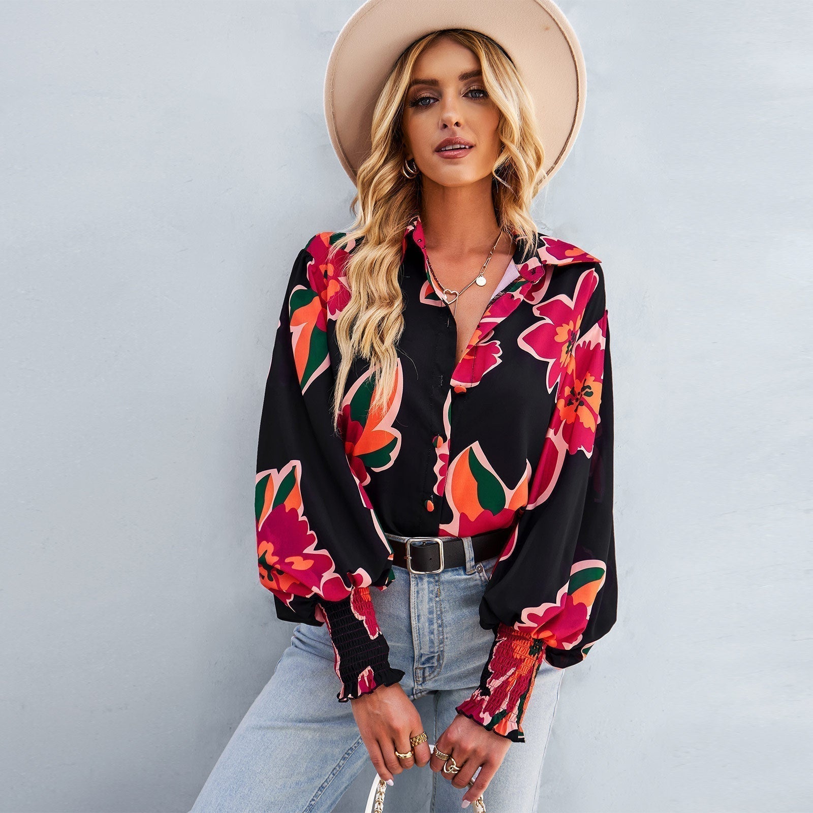 Puff Sleeve Adela Shirt - Stylish & Comfortable Top for Any Occasion