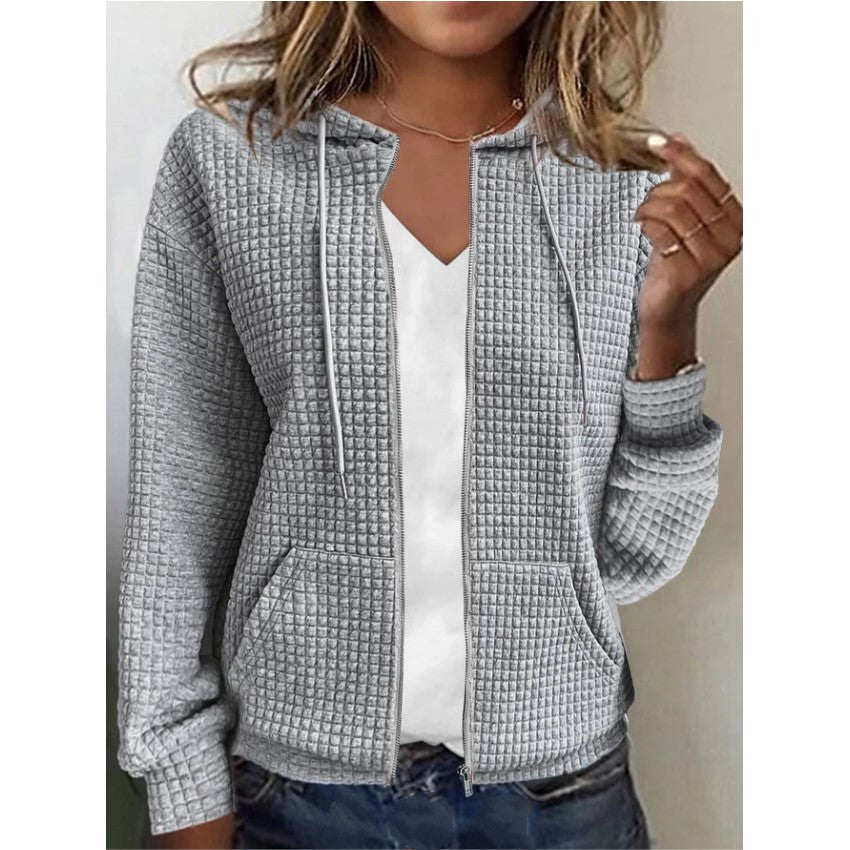 Hooded Zip Cardigan for Women – Cozy and Stylish Layering Essential