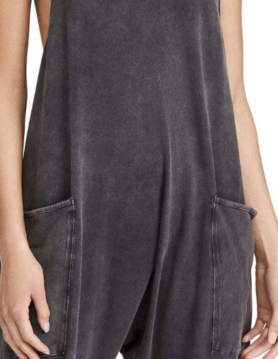 Sleeveless Casual Jumpsuit with Pockets for Effortless Style