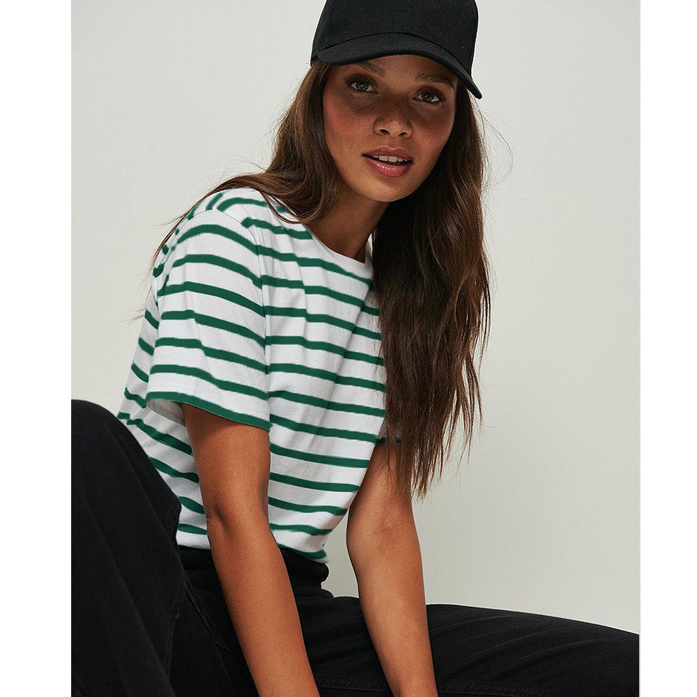 Men's Striped Casual T-Shirt – Comfortable Cotton Blend