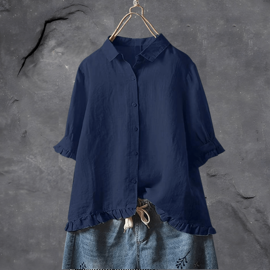 Stylish Cotton Elisa Blouse for Effortless Everyday Wear