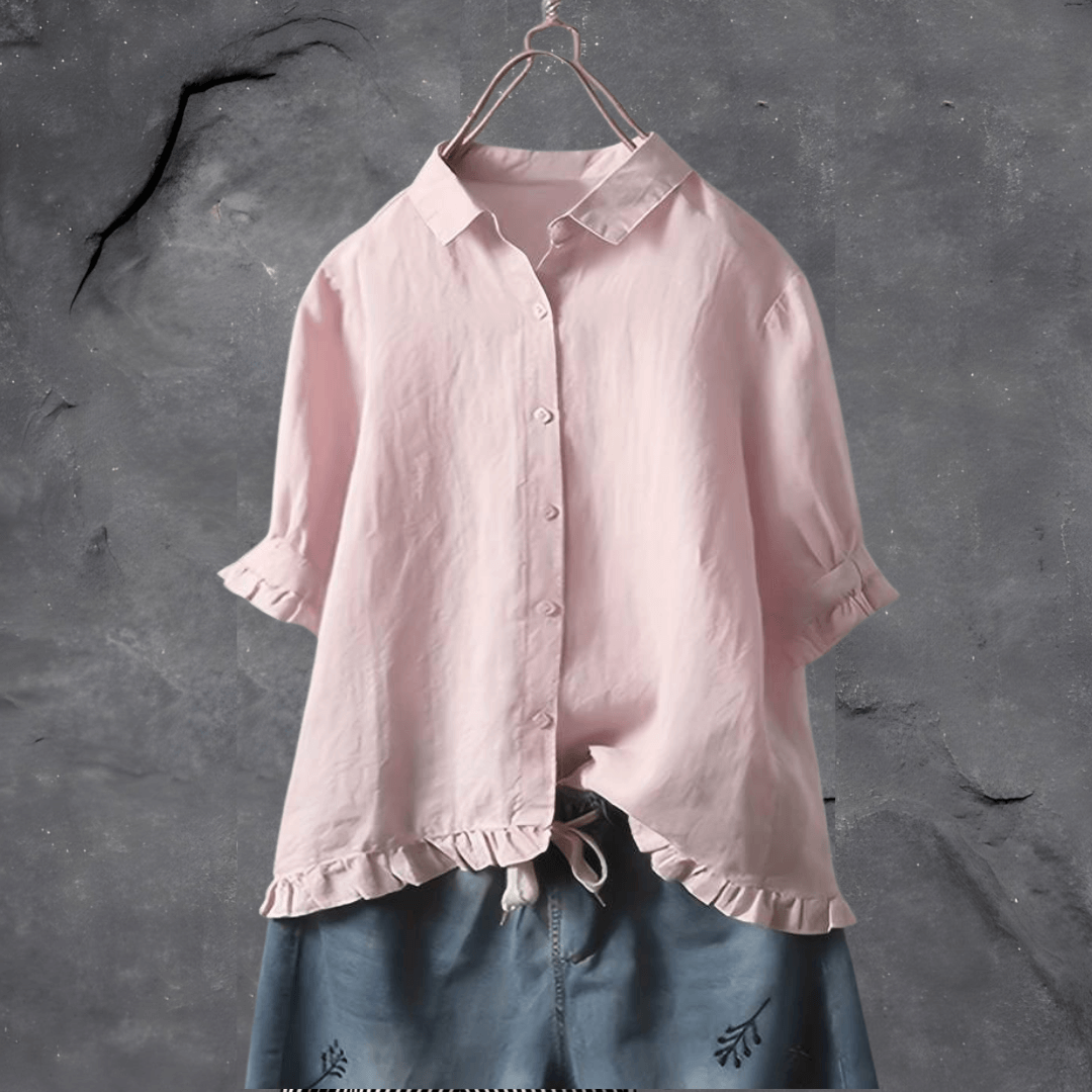 Stylish Cotton Elisa Blouse for Effortless Everyday Wear