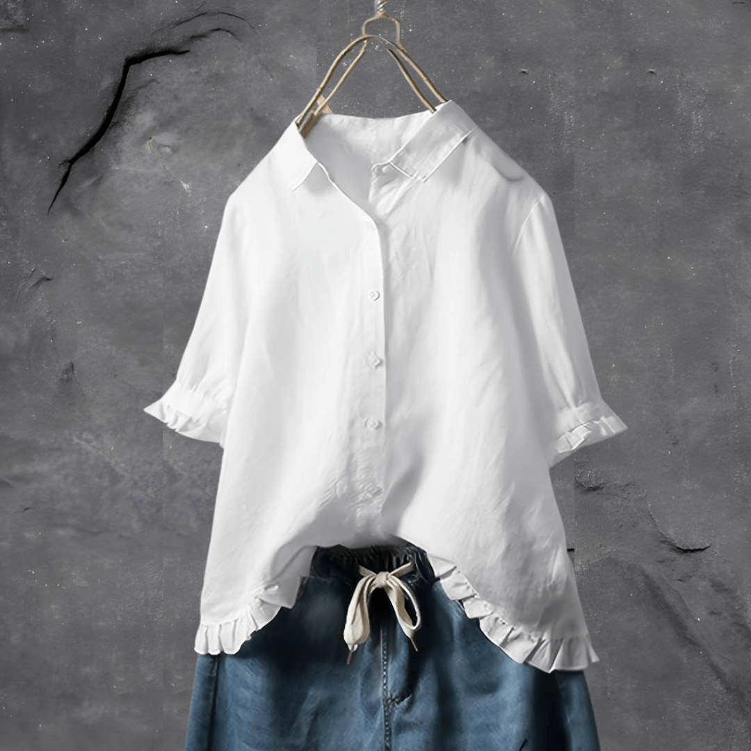 Stylish Cotton Elisa Blouse for Effortless Everyday Wear