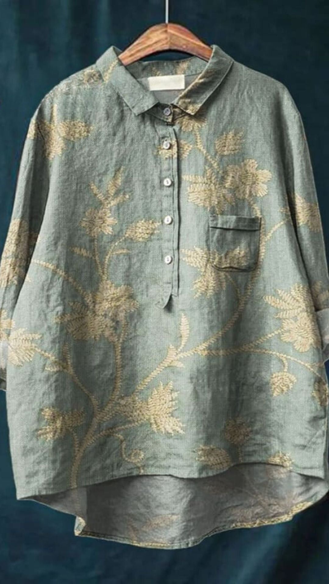 Floral Print Blouse with Elegant Design and Comfortable Fit