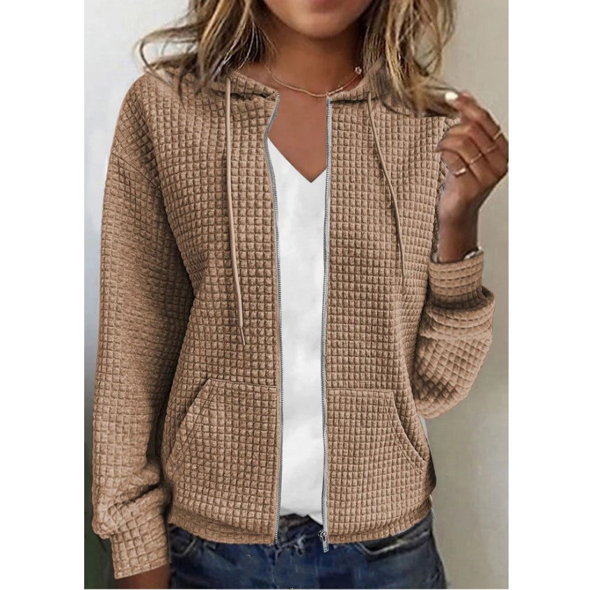 Hooded Zip Cardigan for Women – Cozy and Stylish Layering Essential