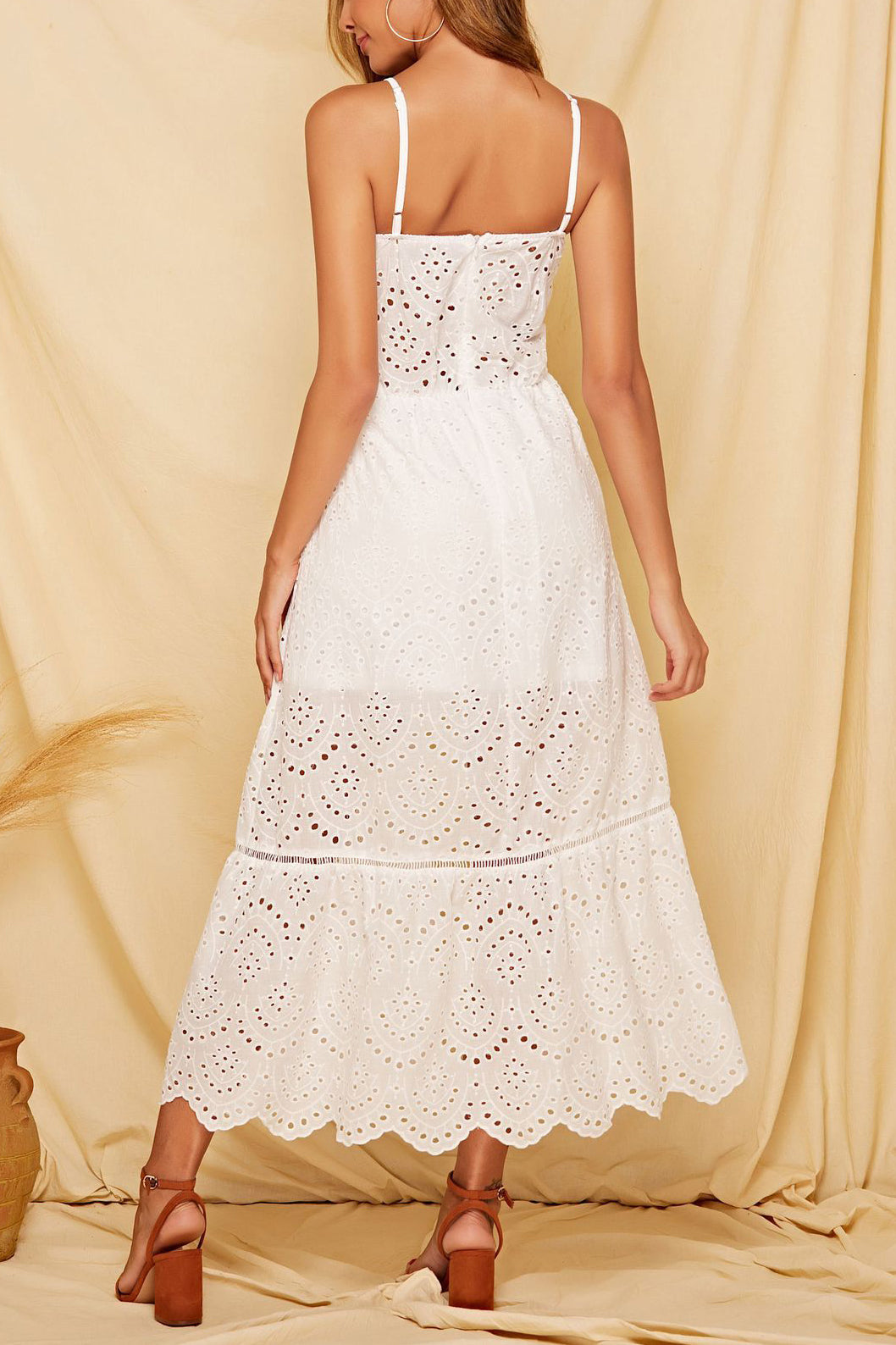 Lace Long Dress with Elegant Design