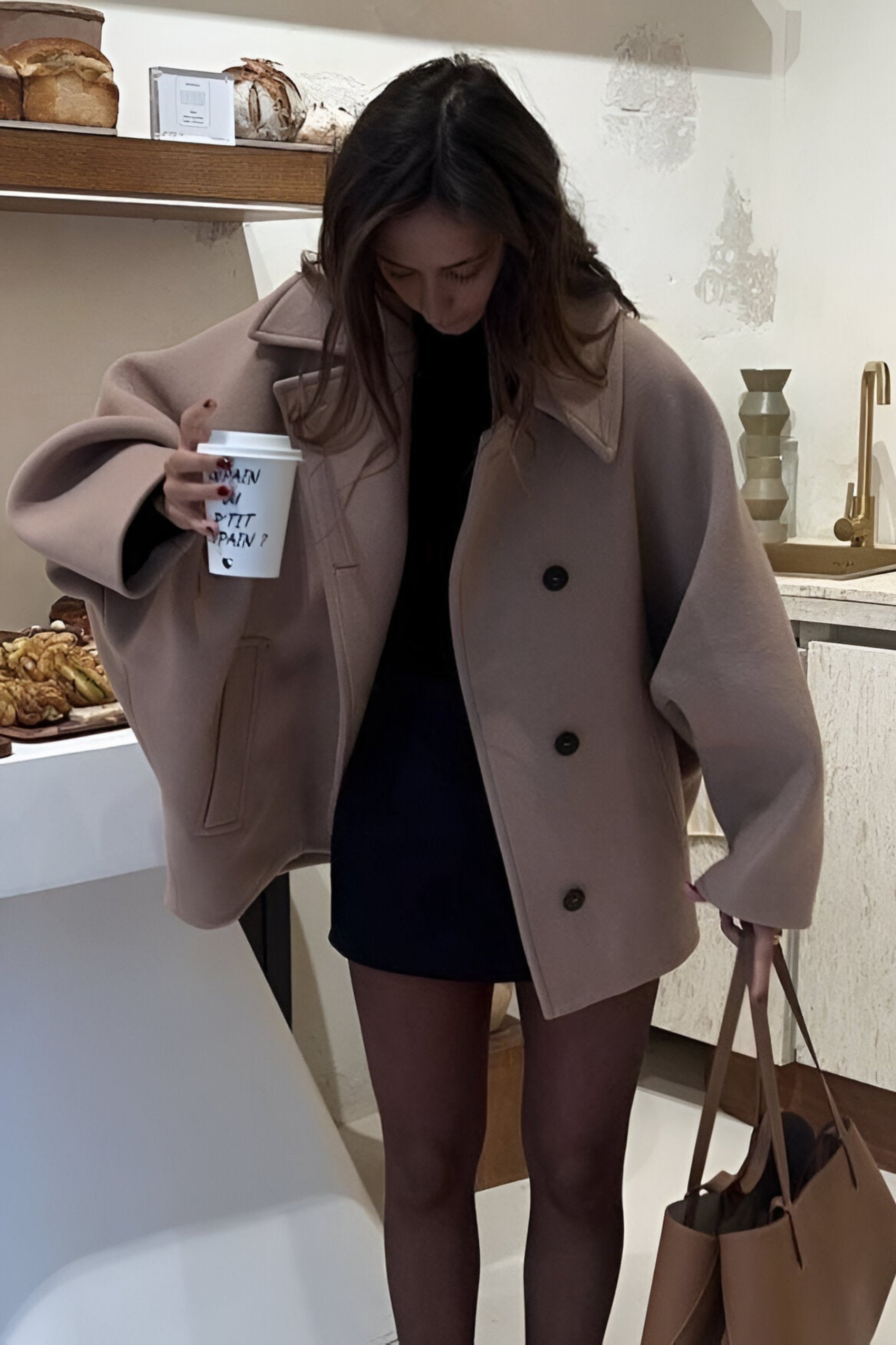 Reila Oversized Jacket with Pockets for Everyday Comfort