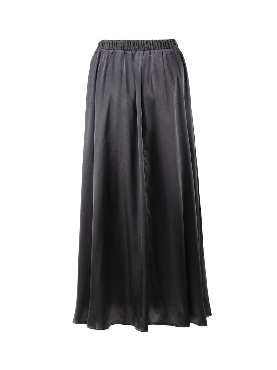 Elegant High-Waisted Satin Maxi Skirt for Effortless Styling