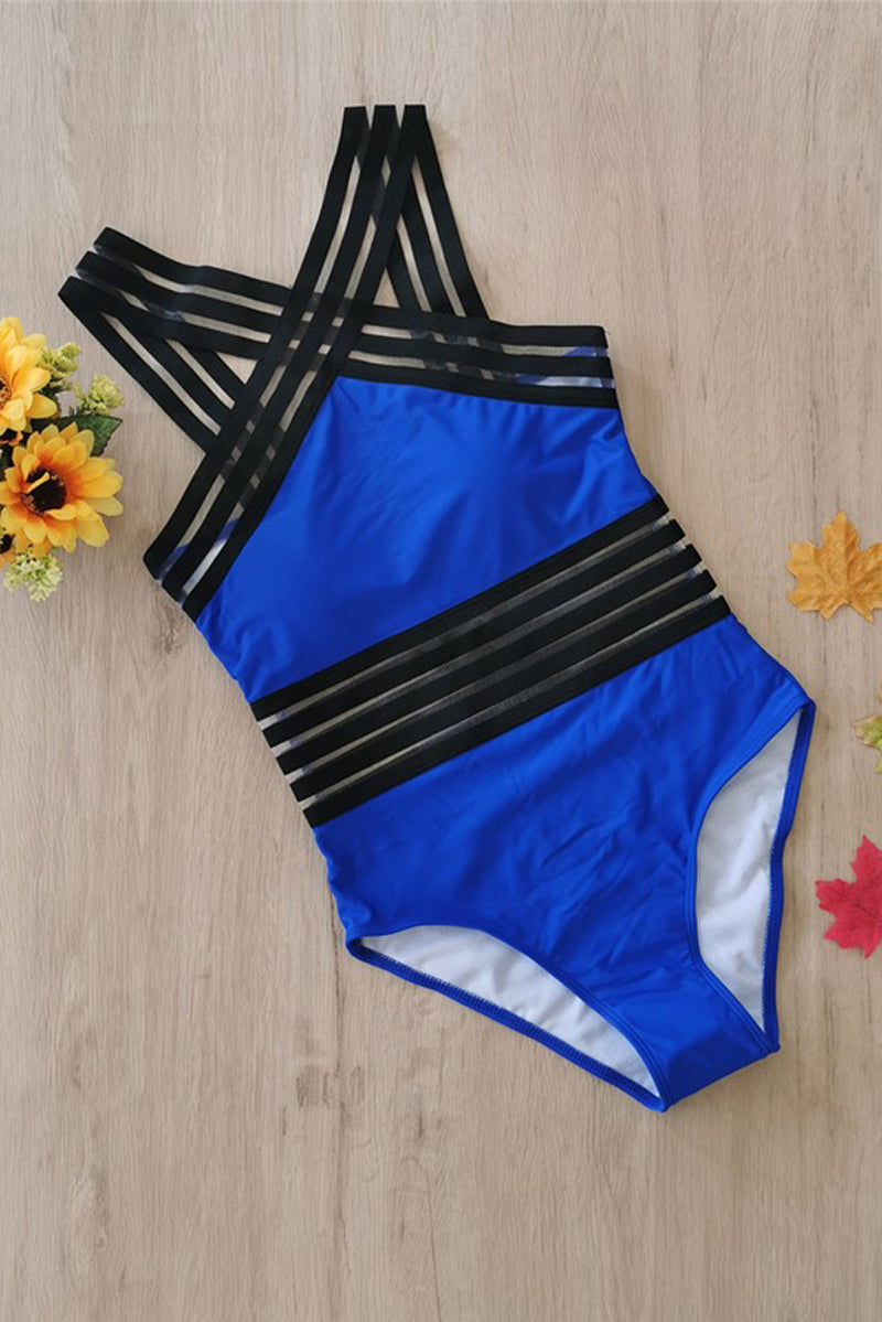Strappy Crossed Monokini Swimsuit for Stylish Beach Wear