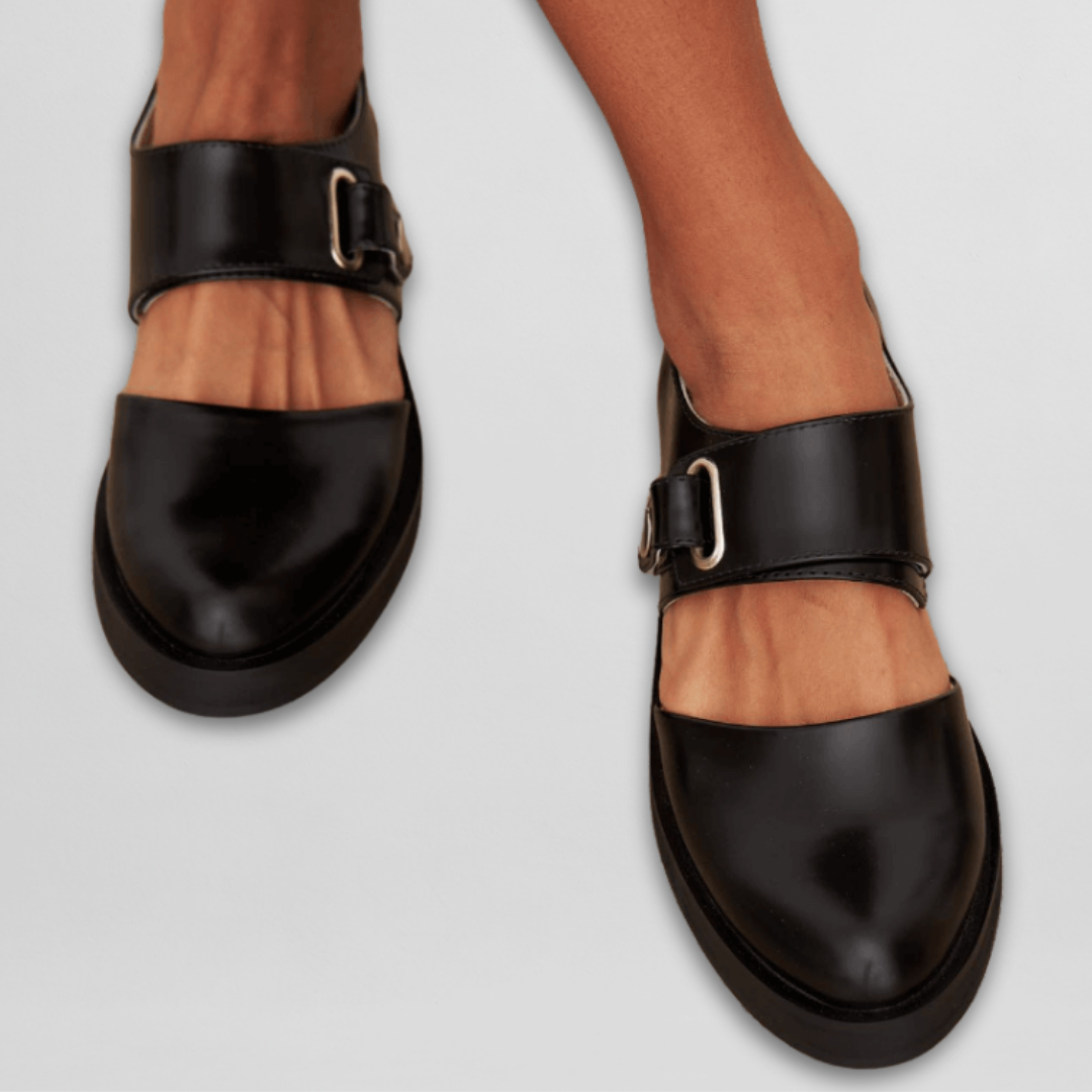 Mary Jane Shoes with Adjustable Buckle Strap
