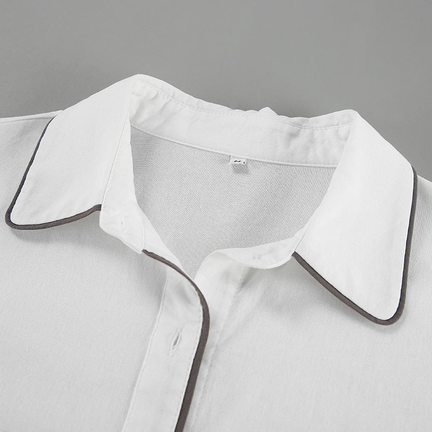Cotton Lake Shirt and Shorts Set for Comfortable Summer Wear