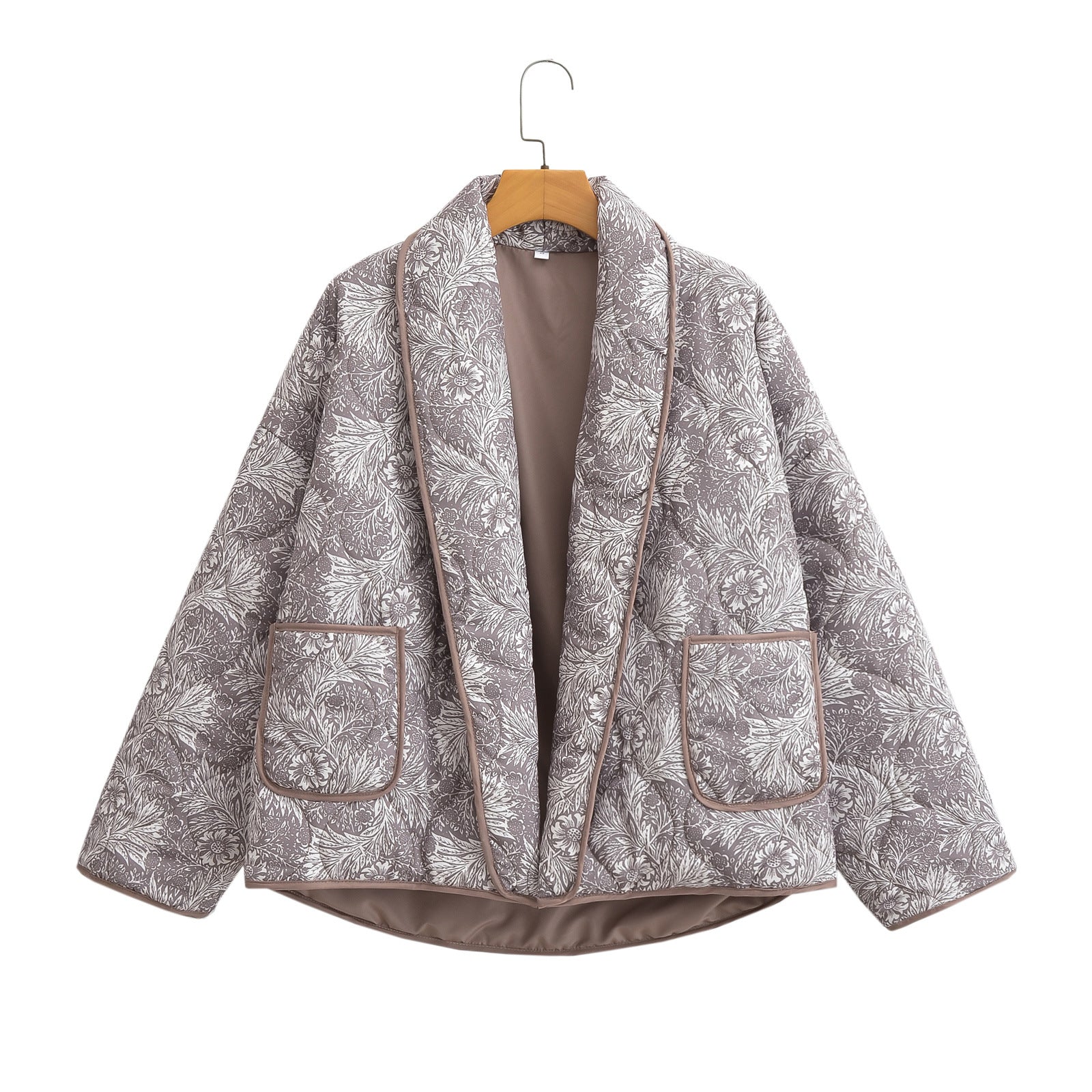 Women's Padded Jacket with Stylish Print Design