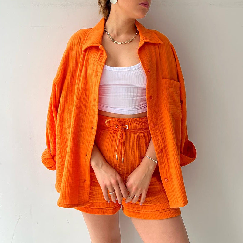 Men's Casual Shirt and Shorts Outfit for Comfortable Summer Wear