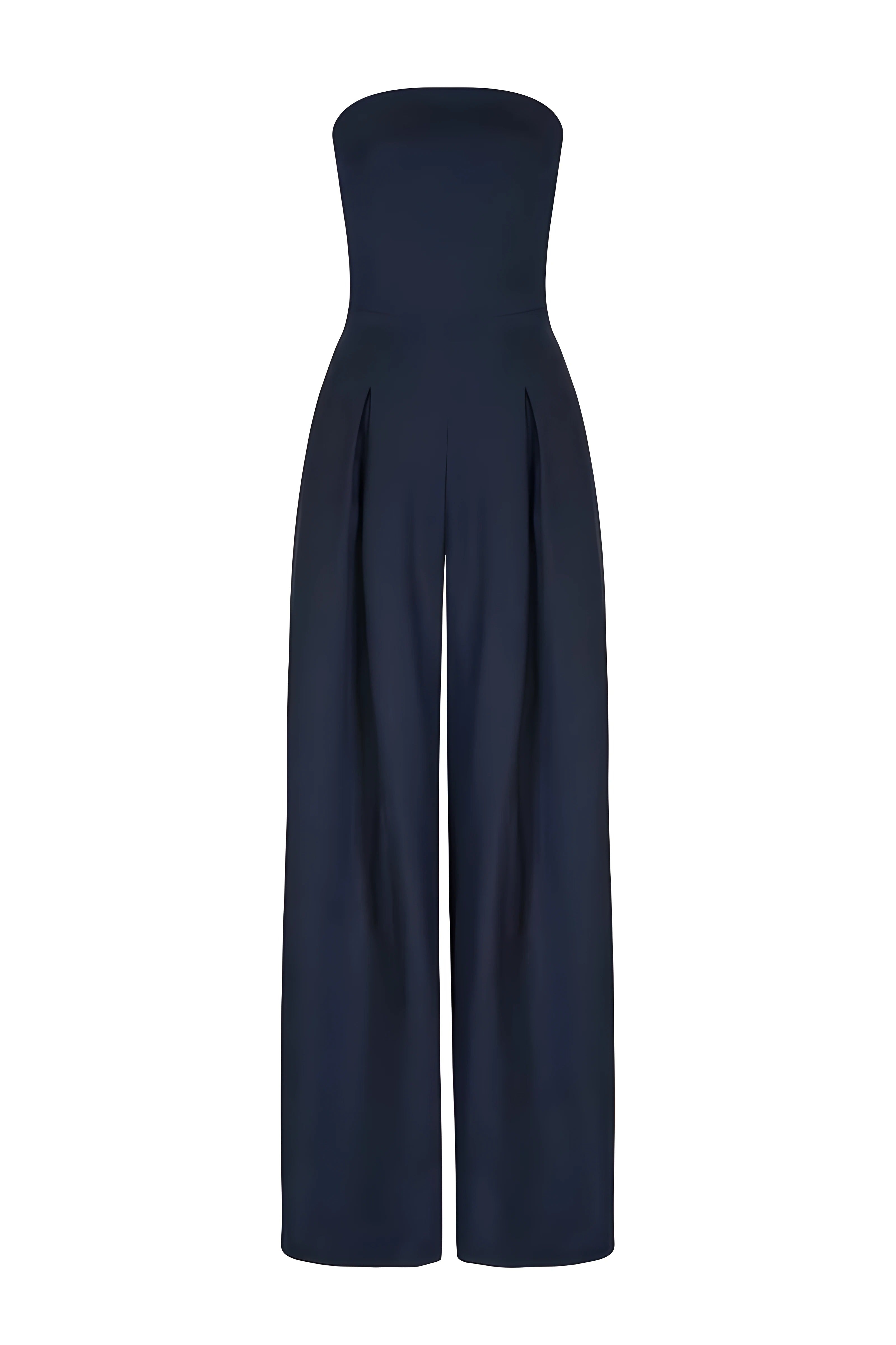 Strapless Jumpsuit with Flattering Fit and Versatile Style