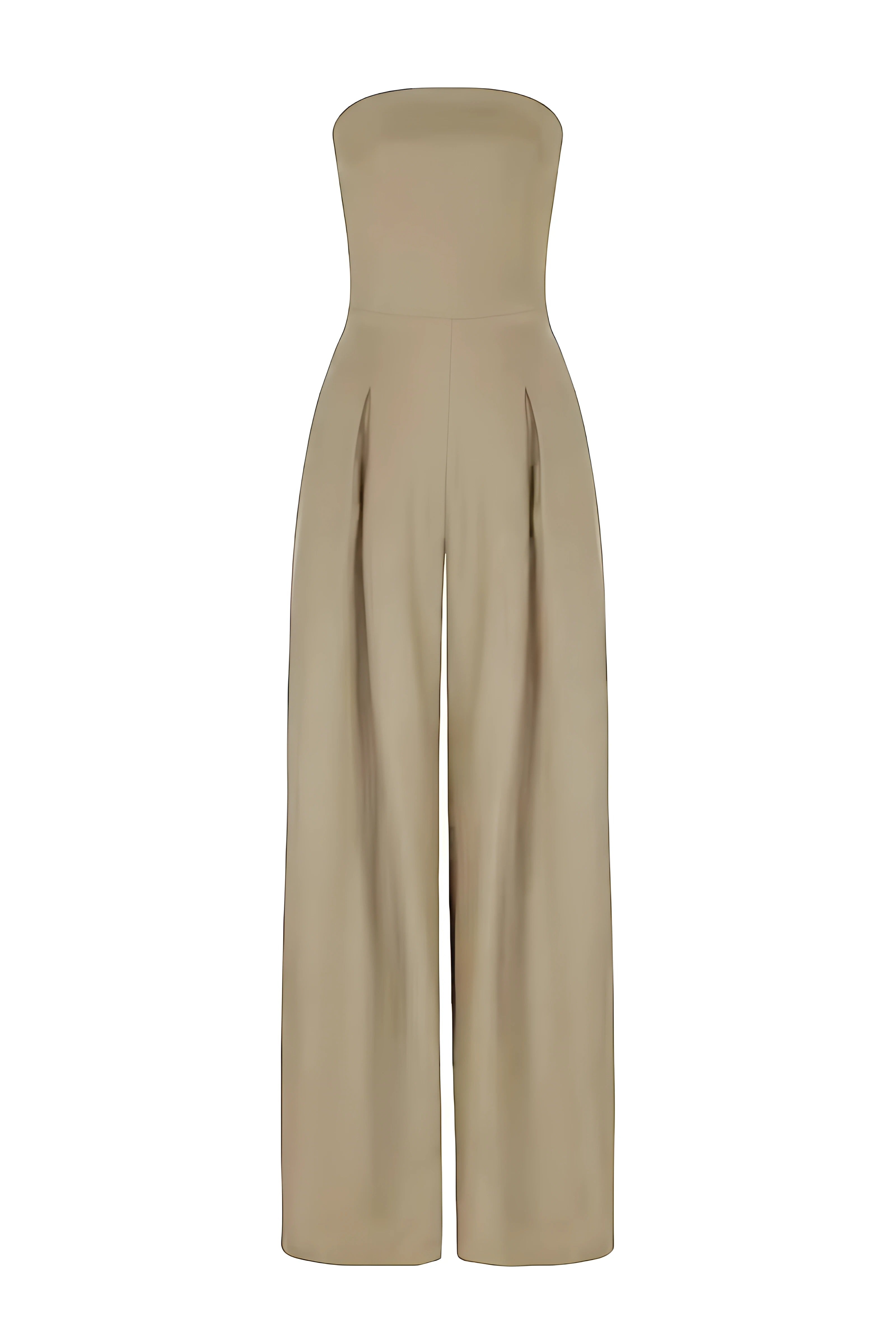 Strapless Jumpsuit with Flattering Fit and Versatile Style