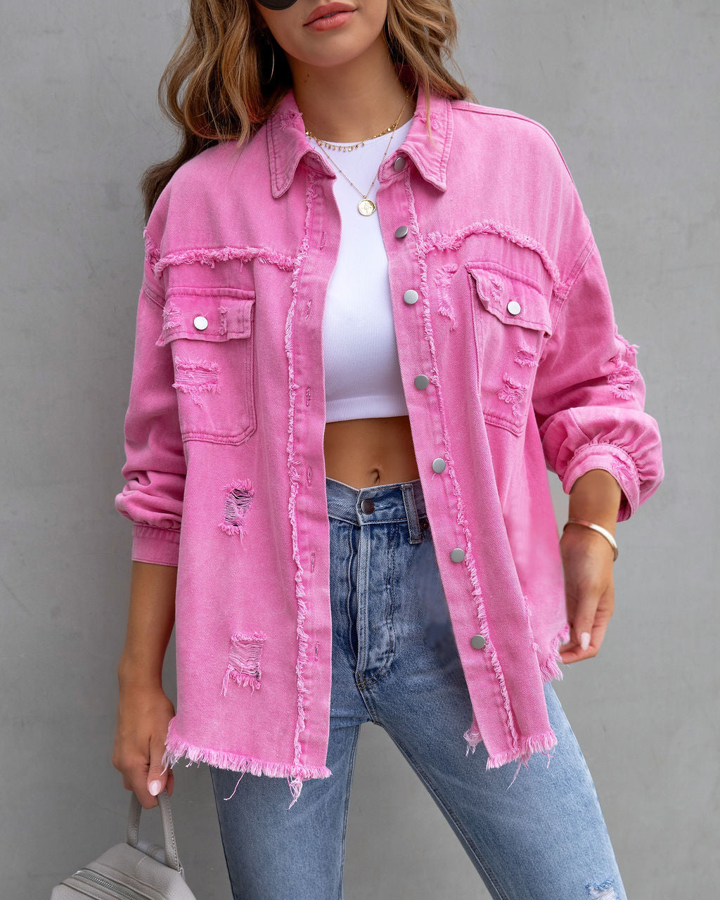 Vibrant Denim Jacket for Stylish Casual Outfits