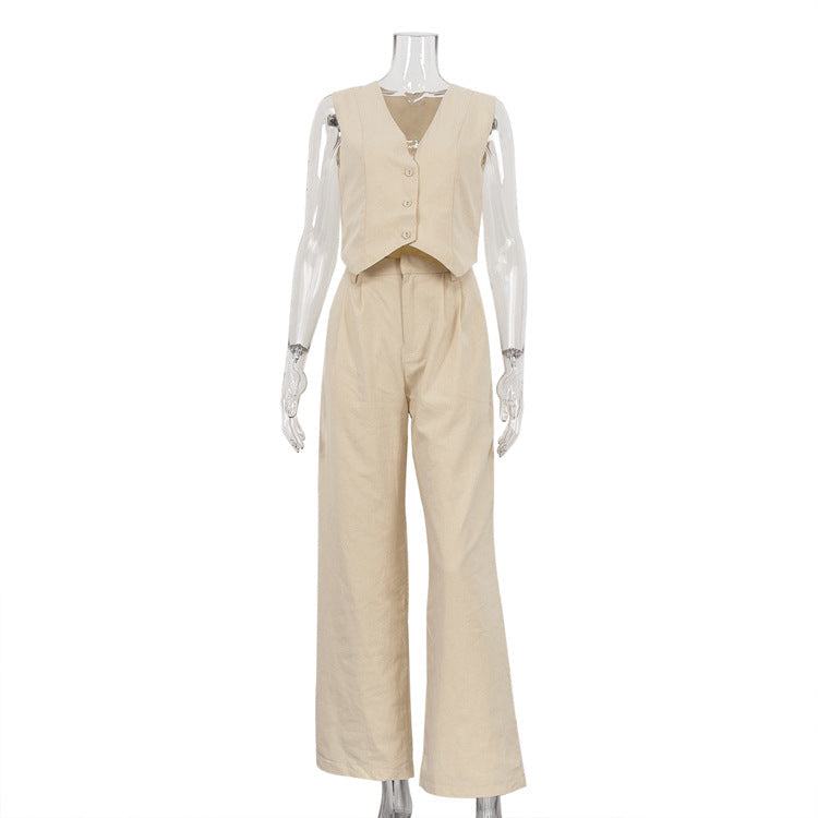Tailored Trouser and Waistcoat Set for Effortless Style