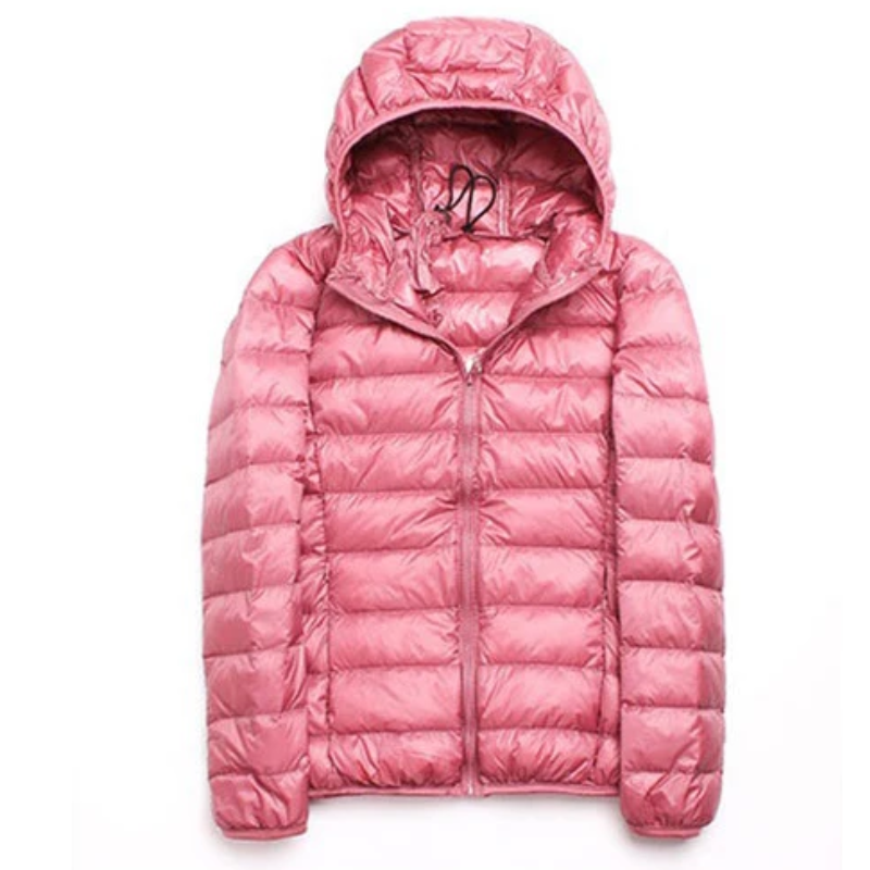 Ultralight Foldable Women's Puffer Jacket with Hood