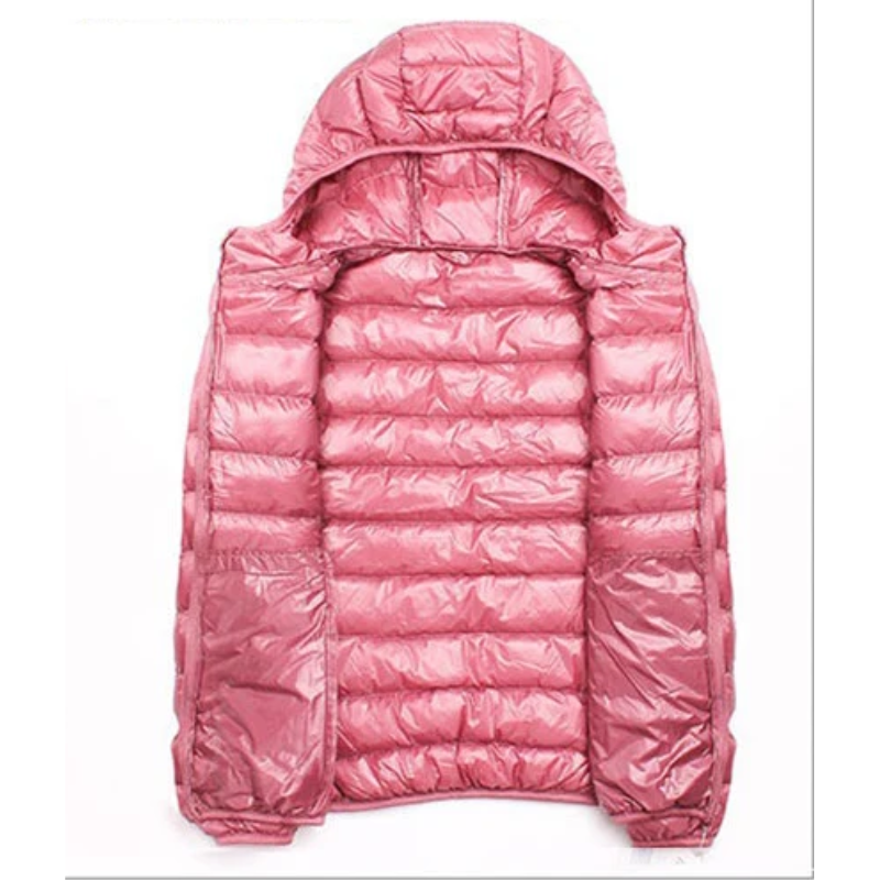 Ultralight Foldable Women's Puffer Jacket with Hood
