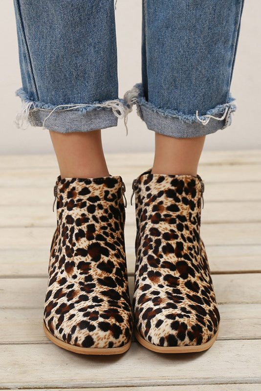 Stylish Short Boots with Comfortable Low Heels
