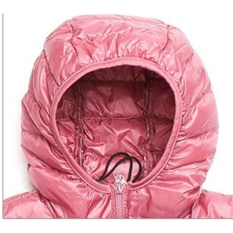 Ultralight Foldable Women's Puffer Jacket with Hood