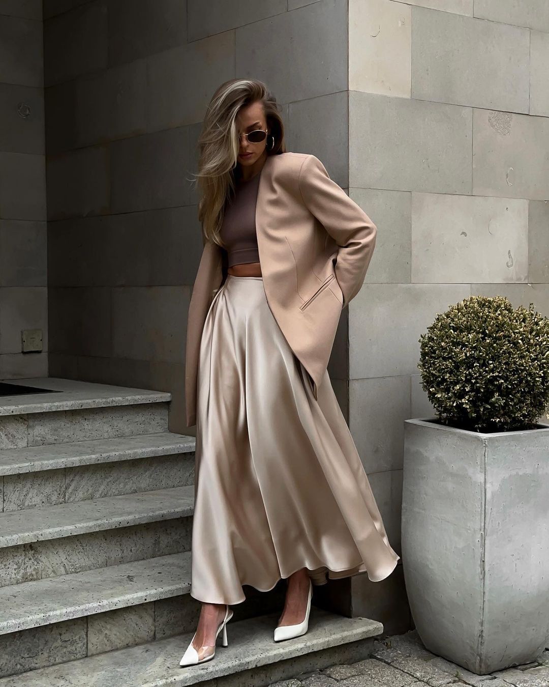 Elegant High-Waisted Satin Maxi Skirt for Effortless Styling