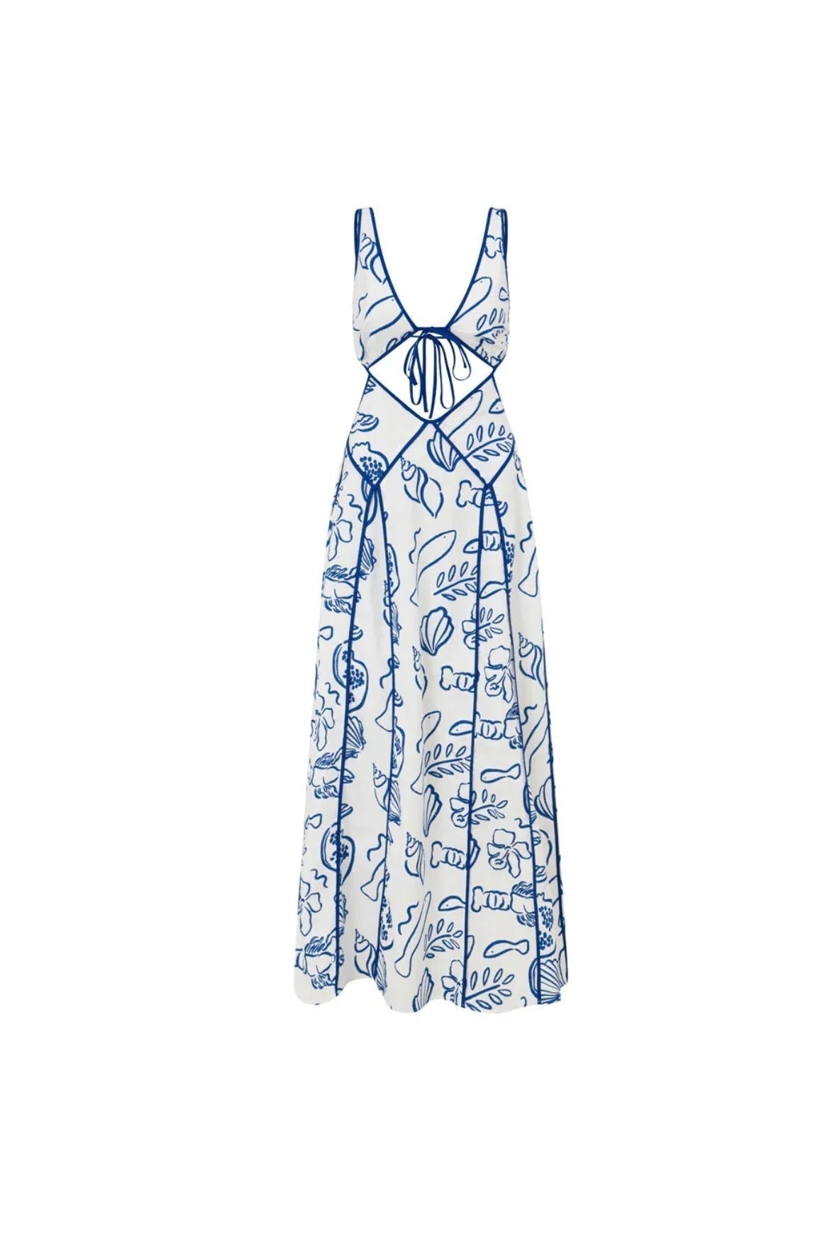 Chic Long Shoreline Dress for Elegant Occasions